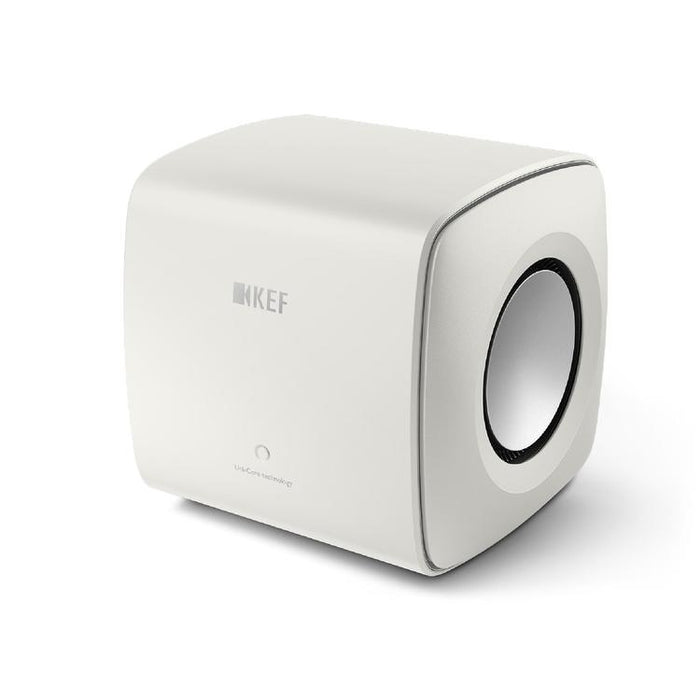 KEF KC62 | 2x6,5" Subwoofer - 1000W RMS - Uni-Core Technology - White-Sonxplus St-Sauveur