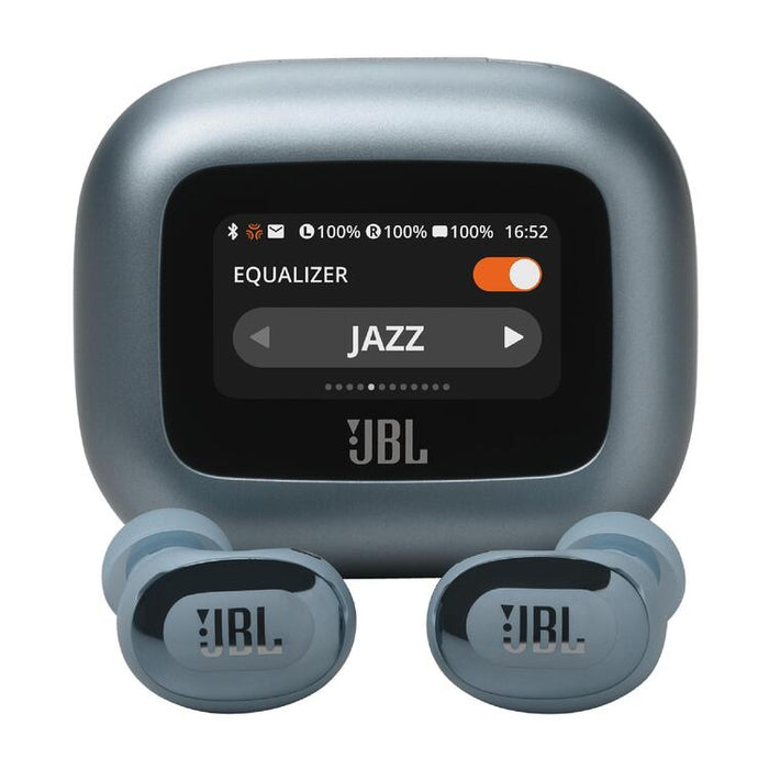 JBL Live Buds 3 | In-Ear Headphones - 1.45" LED Touch Screen - Bluetooth - Bleu-Sonxplus St-Sauveur