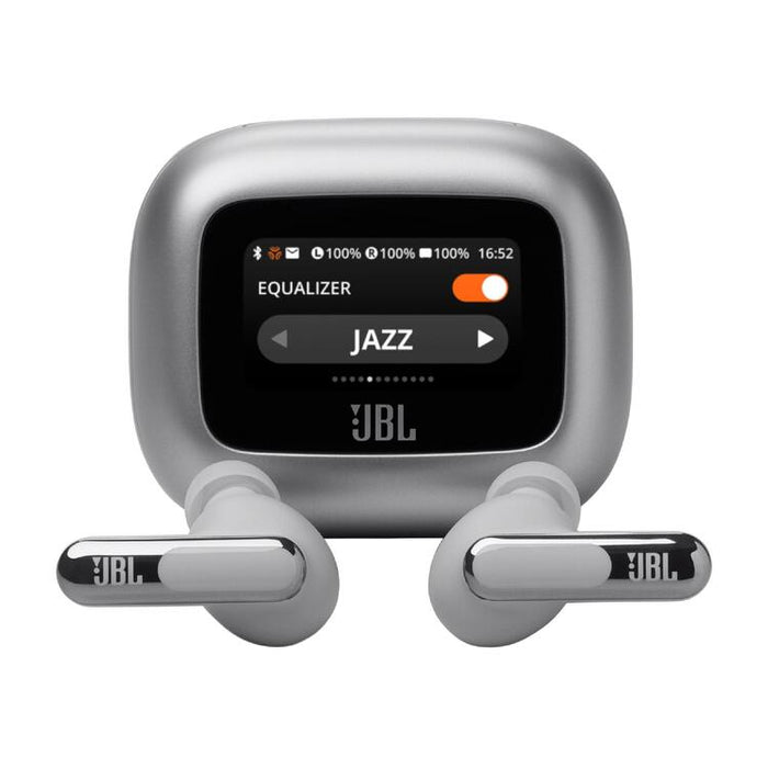 JBL Live Beam 3 | In-ear headphones - 1.45" LED touch screen - Silver-Sonxplus St-Sauveur