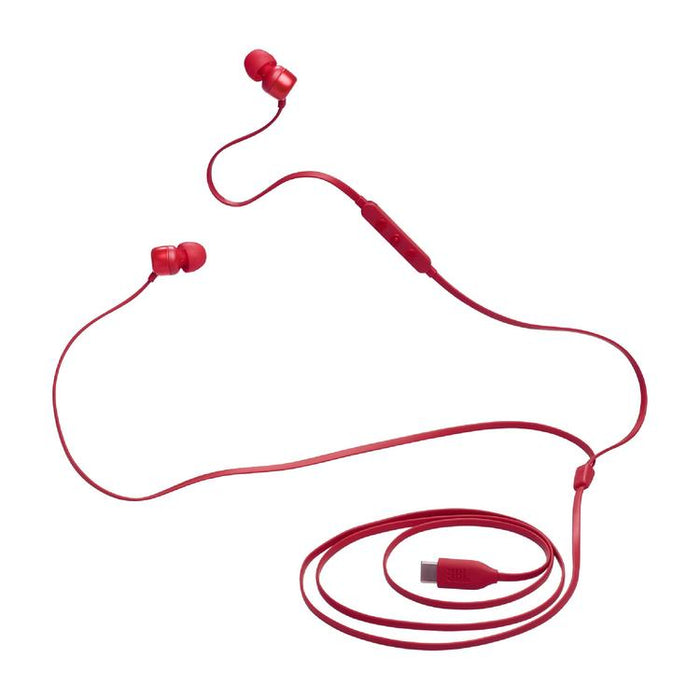 JBL Tune 310C | In-ear headphones - Wired - USB-C - 3-button remote control - Rouge-Sonxplus St-Sauveur