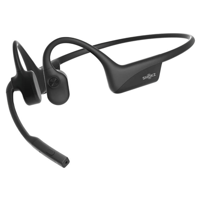 SHOKZ OpenComm2 | Bone conduction headphones - Bluetooth - Microphone - Black-Sonxplus St-Sauveur