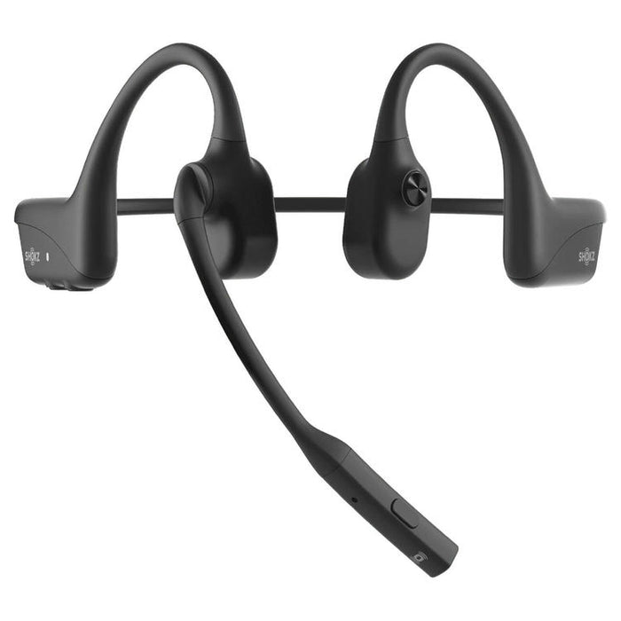 SHOKZ OpenComm2 | Bone conduction headphones - Bluetooth - Microphone - Black-Sonxplus St-Sauveur