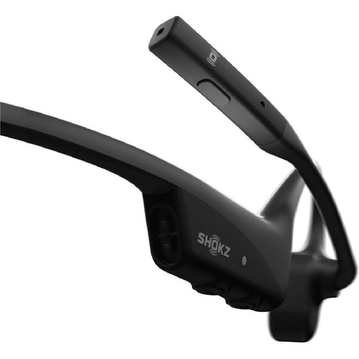 SHOKZ OpenComm2 | Bone conduction headphones - Bluetooth - Microphone - Black-Sonxplus St-Sauveur