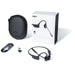 SHOKZ OpenComm2 USB-A | Bone conduction headphones - Bluetooth - USB-A adapter - Microphone - Black-Sonxplus St-Sauveur