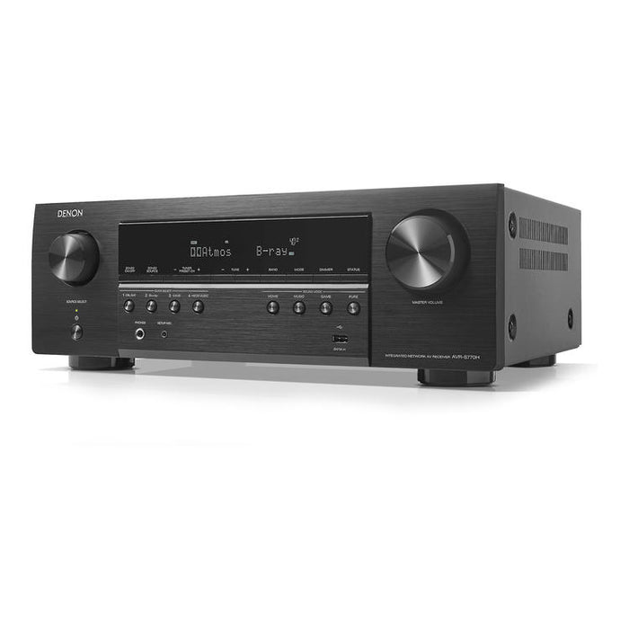 Denon AVR-S770H | AV receiver - 7.2 channels - Home theater - 8K - HEOS integrated - 75W - Black-Sonxplus St-Sauveur