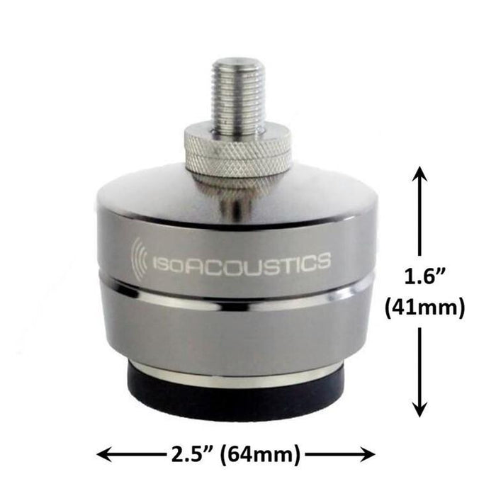 IsoAcoustics GAIA I | Isolation brackets - For monitor - Dark chrome - Unité-Sonxplus St-Sauveur