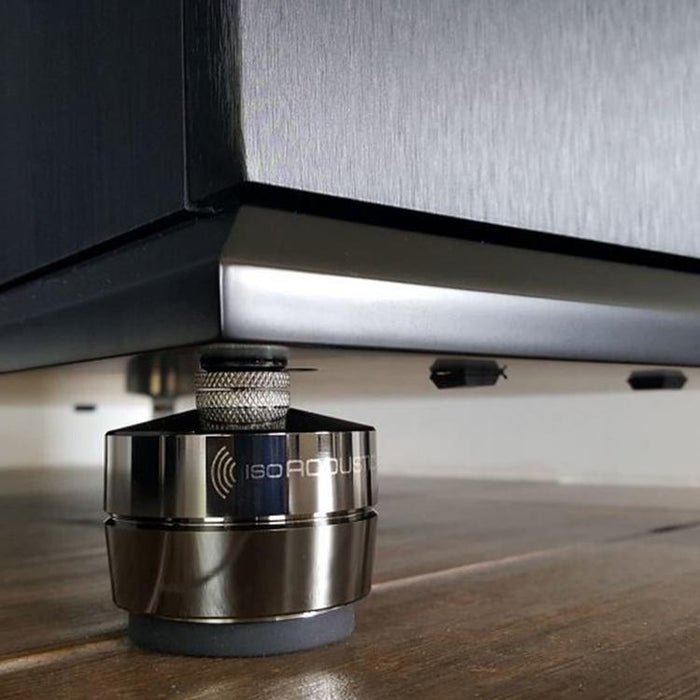 IsoAcoustics GAIA II | Isolation brackets - For monitor - Dark chrome - Unité-Sonxplus St-Sauveur