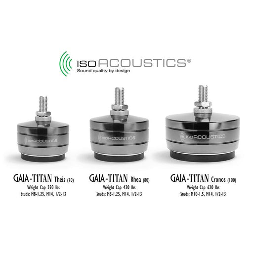 IsoAcoustics GAIA Titan Rhea | Isolation feet - For loudspeakers - Stainless steel - Unité-Sonxplus St-Sauveur