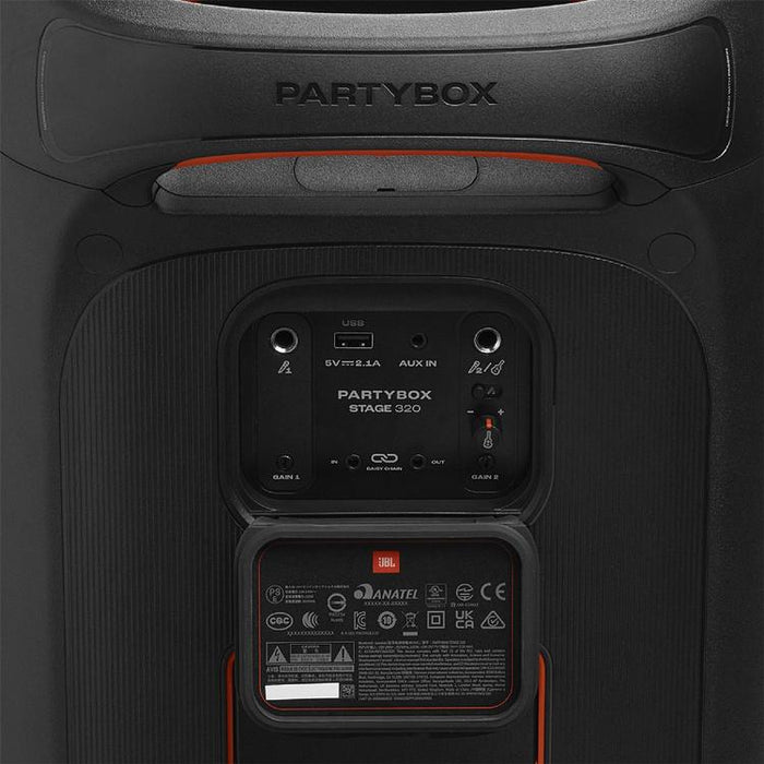 JBL PartyBox Stage 320 | Portable speaker - Wireless - Bluetooth - Light effects - 240 W - Black-Sonxplus St-Sauveur