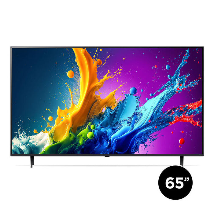 LG 65QNED80TUC | 65" QNED 4K TV - UHD 4K - QNED80 Series - 60Hz - Processor IA a5 4K Gen7 - Black-Sonxplus St-Sauveur