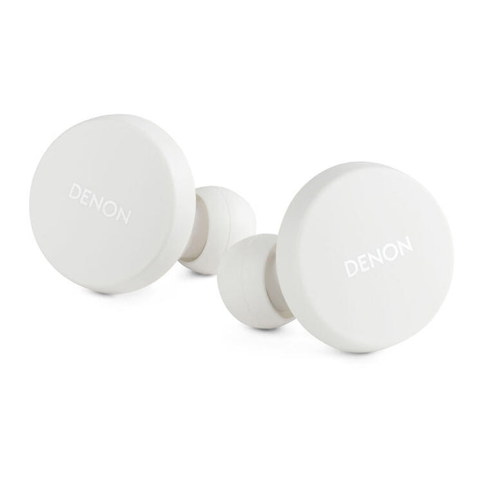 Denon PERL | In-Ear Headphones - Wireless - Bluetooth - Masimo Adaptive Acoustic Technology - White-Sonxplus St-Sauveur