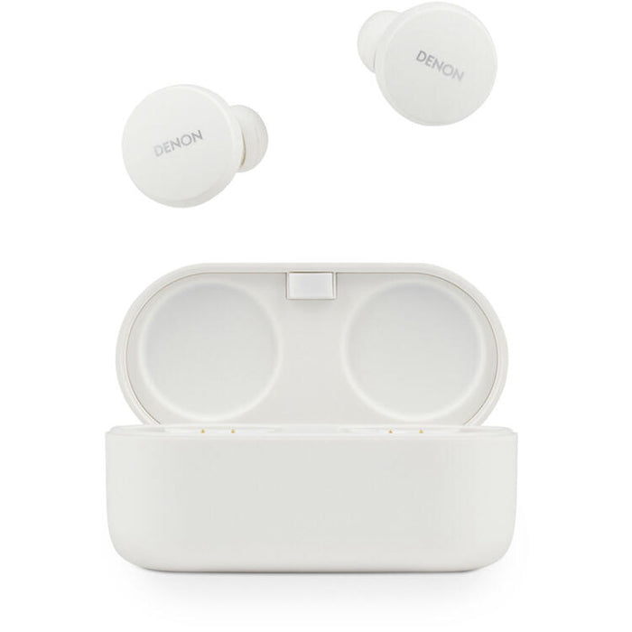 Denon PERL | In-Ear Headphones - Wireless - Bluetooth - Masimo Adaptive Acoustic Technology - White-Sonxplus St-Sauveur