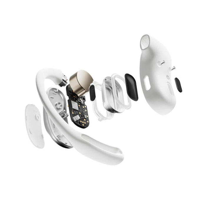 SHOKZ OpenFit Air | Bone conduction headphones - Up to 28 hours of listening - Bluetooth - White-Sonxplus St-Sauveur