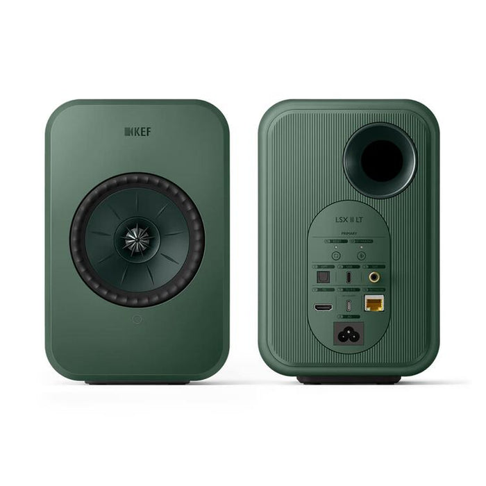 KEF LSX II LT | Wireless HiFi Speakers - Compact & Versatile - Sage Green - Pair-Sonxplus St-Sauveur