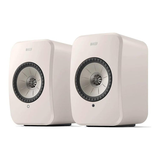 KEF LSX II LT | Wireless HiFi Speakers - Compact & Versatile - Pebble White - Pair-Sonxplus St-Sauveur