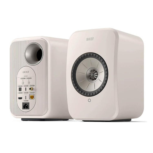 KEF LSX II LT | Wireless HiFi Speakers - Compact & Versatile - Pebble White - Pair-Sonxplus St-Sauveur