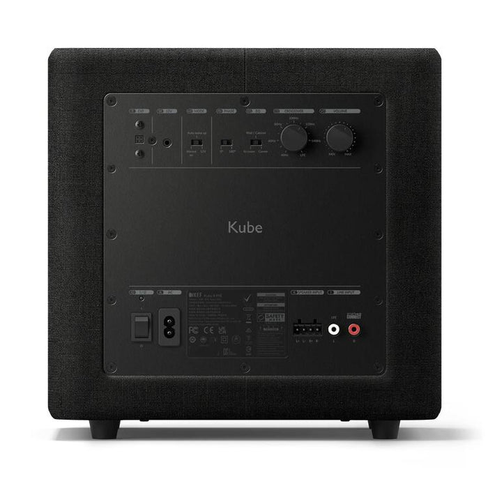 KEF Kube 8MIE | Subwoofer - 8in - 300 Watts Class D - Black-Sonxplus St-Sauveur