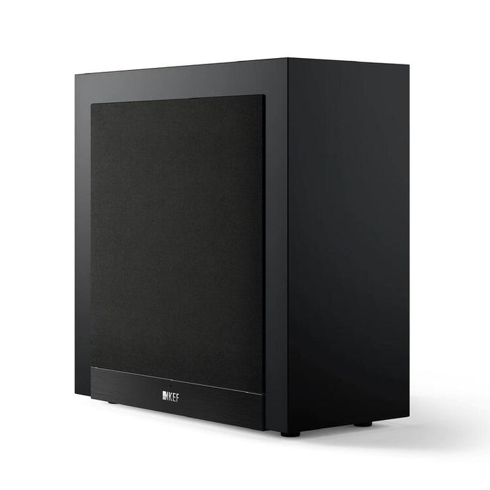 KEF T2 | Subwoofers - Extra-flat - Class D Amplifier - Black-Sonxplus St-Sauveur