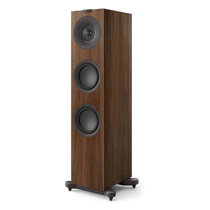 KEF Q7 Meta | Floorstanding Speakers - 3-way bass reflex design - Walnut - Unité-Sonxplus St-Sauveur