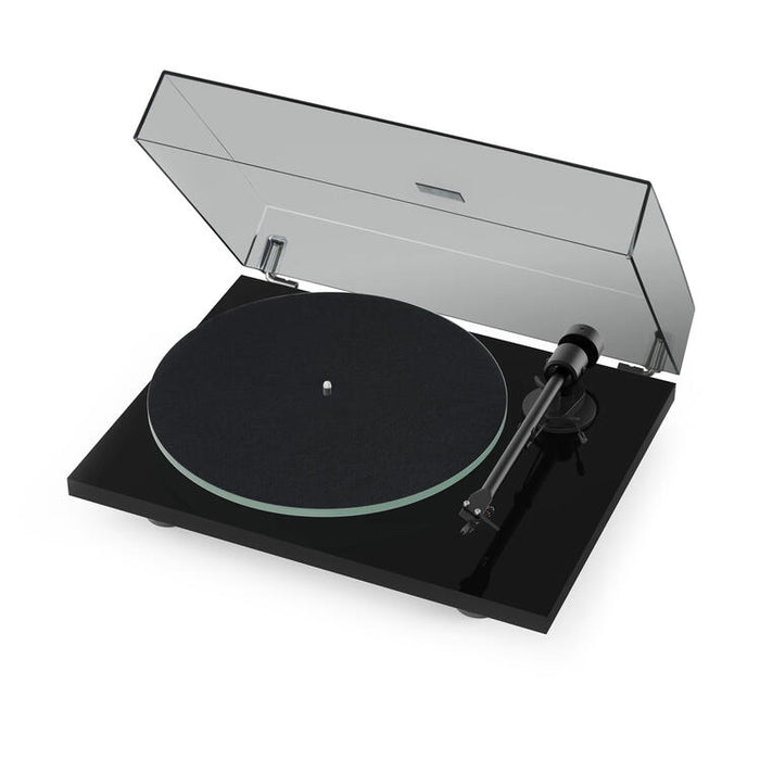 Pro-Ject T1 EVO | Turntable - Cartridge (OM10) - Black Piano-Sonxplus St-Sauveur