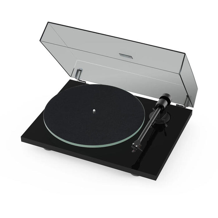 Pro-Ject T1 EVO | Turntable - Cartridge (OM10) - Black Piano-Sonxplus St-Sauveur