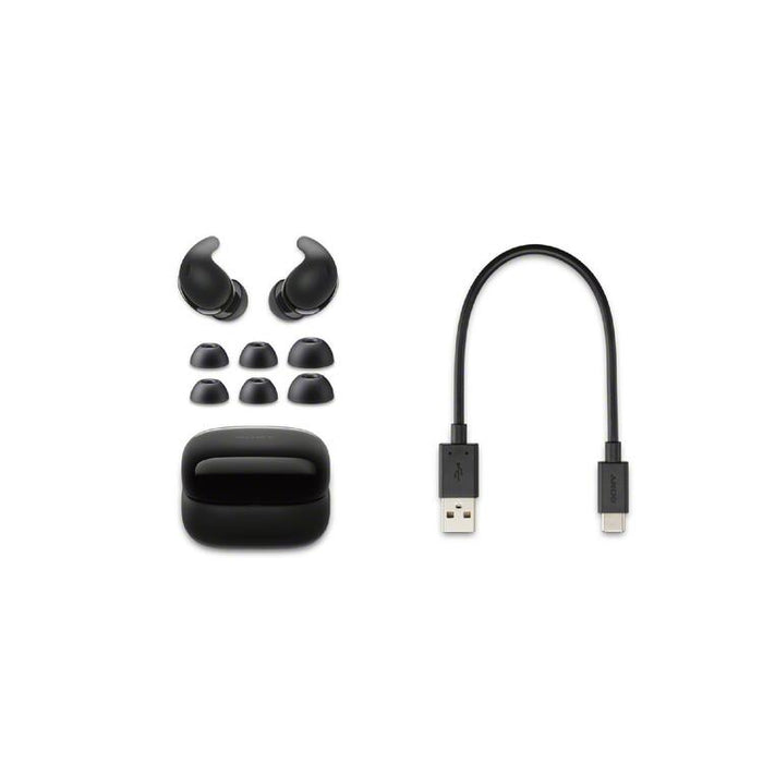 Sony LinkBuds Fit | In-Ear Headphones - 100% Wireless - Bluetooth - Microphone - Active Noise Cancellation - Black-Sonxplus St-Sauveur