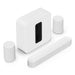 Sonos | High-End Immersive Set with Beam + Sub 4 + 2 Era 100 - Wireless - Wi-Fi - White-Sonxplus St-Sauveur