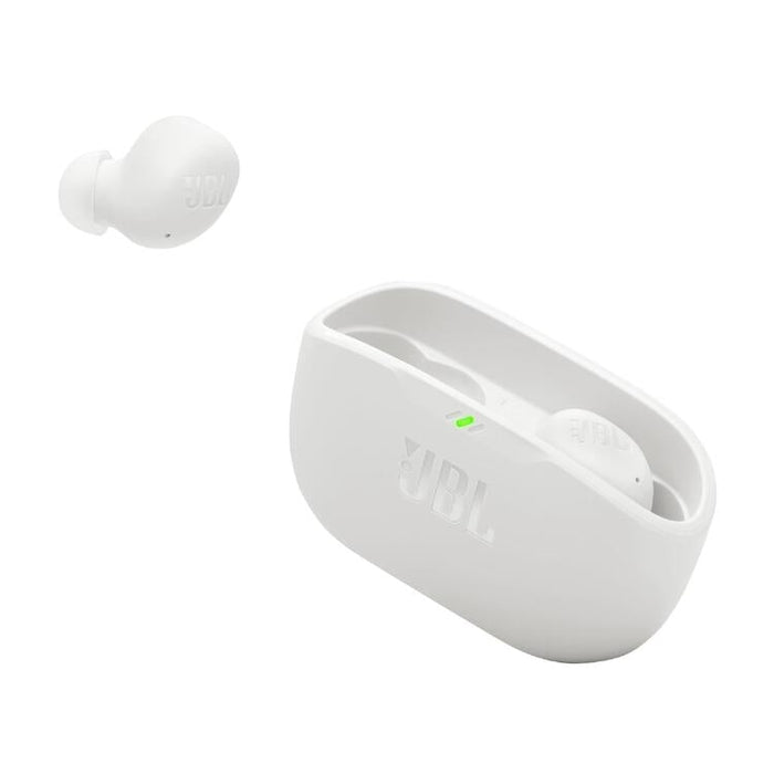 JBL Vibe Buds 2 | In-Ear Headphones - Wireless - Bluetooth - Smart Ambient Technology - White-Sonxplus St-Sauveur