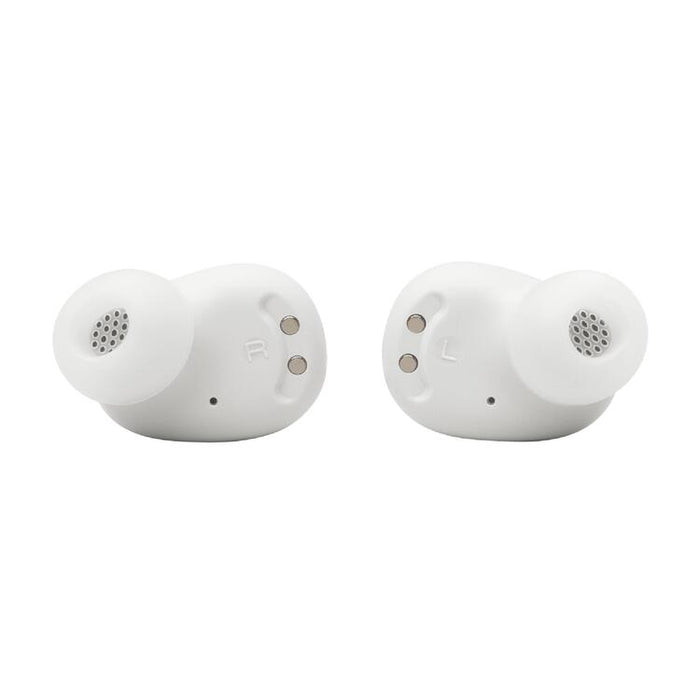 JBL Vibe Buds 2 | In-Ear Headphones - Wireless - Bluetooth - Smart Ambient Technology - White-Sonxplus St-Sauveur