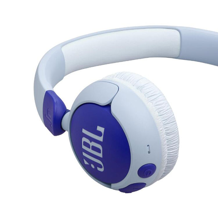 JBL JR 320BT | Wireless circumaural headphones for kids - Bluetooth - JBL Safe Sound - Microphone - Bleu-Sonxplus St-Sauveur