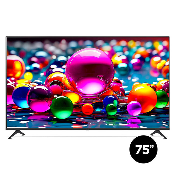 LG 75UA7700PUA | 75" Television - 4K Ultra HD - LED - UA7700 Series - HDR - Smart WebOS - 60 Hz native - Processor IA a7 Gen8 4K - Black-Sonxplus St-Sauveur