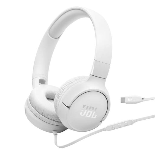 JBL Tune 520C | Earphones - USB-C - Bluetooth - White-Sonxplus St-Sauveur