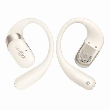 SHOKZ OpenFit 2 | Open-ear headphones - Up to 48 hours of listening time - Bluetooth - Beige - Sonxplus St-Sauveur