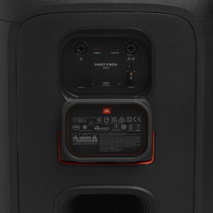 JBL Partybox 520 | Portable speaker - Wireless - Bluetooth - Light effects - 400W RMS - Black-Sonxplus St-Sauveur