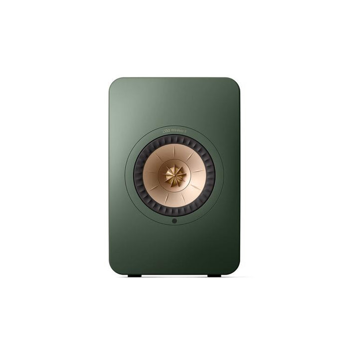 KEF LS50 WIRELESS II | Wireless HiFi Speakers - Metamaterial Absorption - Moss Green - Pair-Sonxplus St-Sauveur