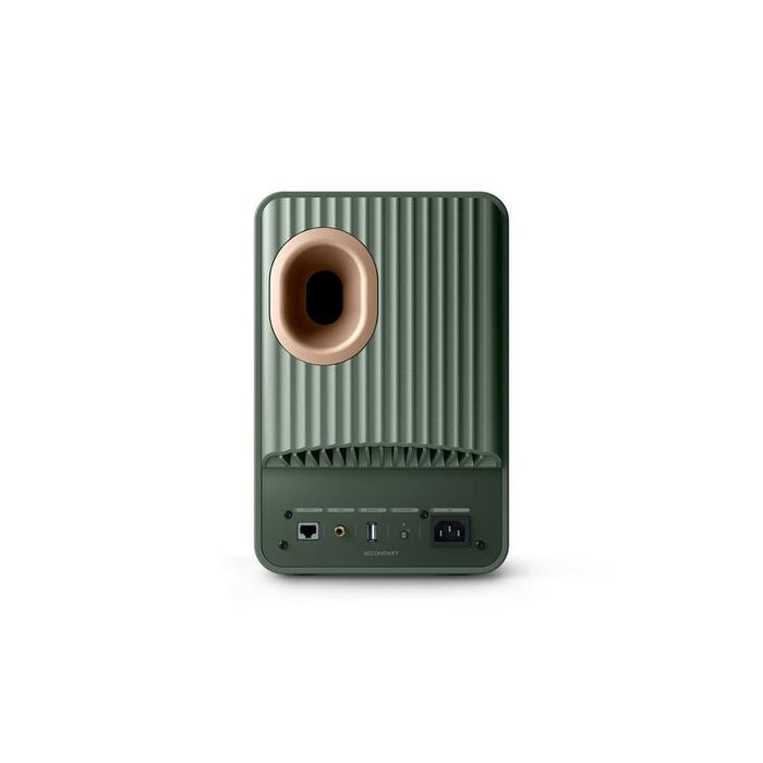 KEF LS50 WIRELESS II | Wireless HiFi Speakers - Metamaterial Absorption - Moss Green - Pair-Sonxplus St-Sauveur