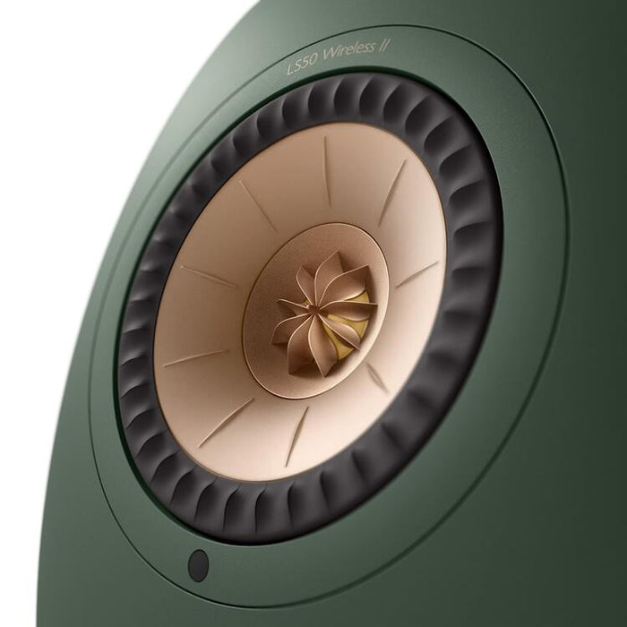 KEF LS50 WIRELESS II | Wireless HiFi Speakers - Metamaterial Absorption - Moss Green - Pair-Sonxplus St-Sauveur