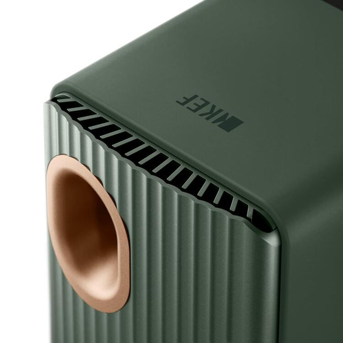 KEF LS50 WIRELESS II | Wireless HiFi Speakers - Metamaterial Absorption - Moss Green - Pair-Sonxplus St-Sauveur