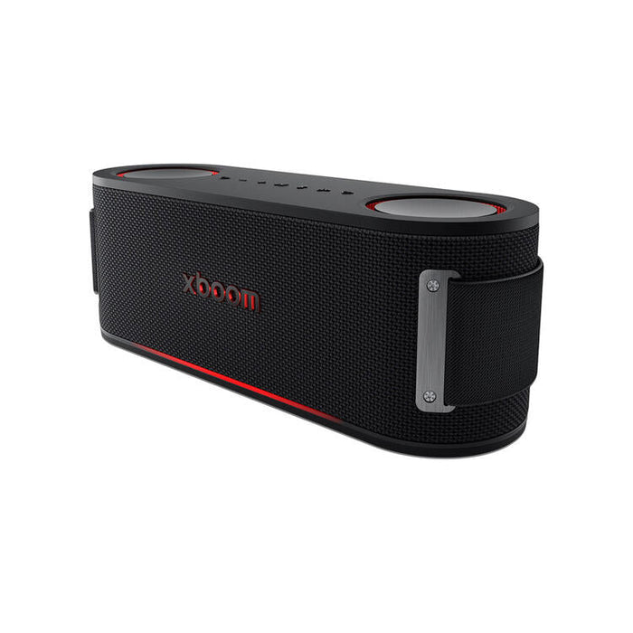 LG xboom Bounce | Portable Speaker - Bluetooth - IP67 - AI Lighting - Black-Sonxplus St-Sauveur