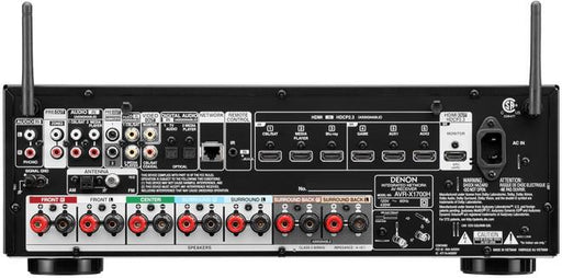 Denon AVRX1700H | 7.2 channel AV receiver - Home theater - 3D Audio - 8K - HEOS - 80 W / Channel - Black - Open box-Sonxplus St-Sauveur