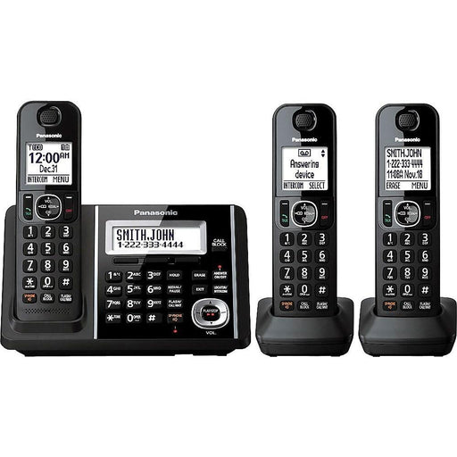 Panasonic KX-TGF343B | Cordless phone - 3 handsets - Answering machine - Black-Sonxplus St-Sauveur