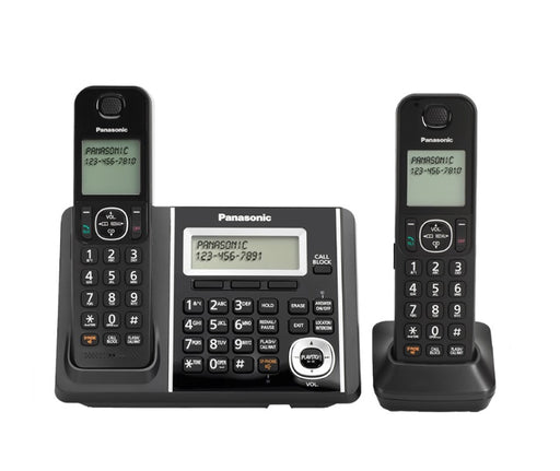 Panasonic KX-TGF342B | Cordless phone - 2 handsets - Answering machine - Black-Sonxplus St-Sauveur