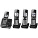 Panasonic KX-TGD394B | Cordless phone - 4 handsets - Answering machine - Black-Sonxplus St-Sauveur