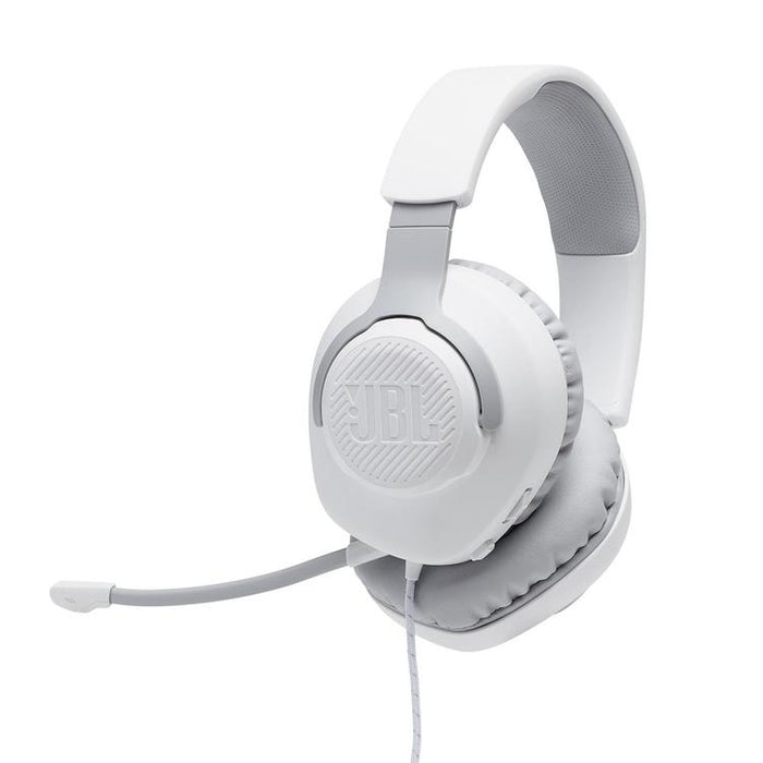 JBL Quantum 100 | Circumaural wired gaming headphones - White-Sonxplus St-Sauveur