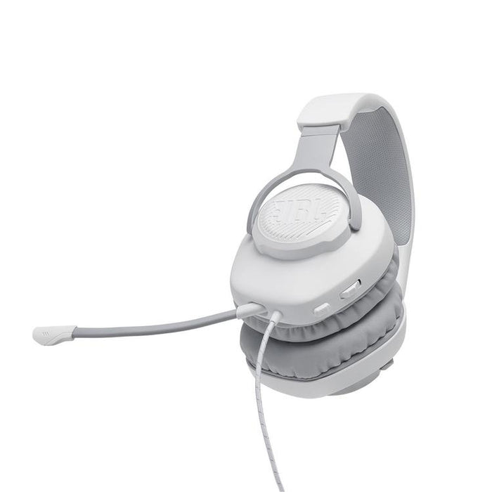 JBL Quantum 100 | Circumaural wired gaming headphones - White-Sonxplus St-Sauveur