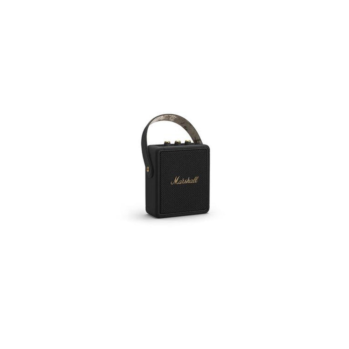 Marshall Stockwell II | Portable Speaker - Bluetooth - True Stereophonic - Carrying Strap - Black/Brass-Sonxplus St-Sauveur