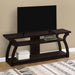 Monarch Specialties I 2667 | TV stand - 60" - Open concept with 3 levels - Espresso-Sonxplus St-Sauveur