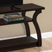 Monarch Specialties I 2667 | TV stand - 60" - Open concept with 3 levels - Espresso-Sonxplus St-Sauveur