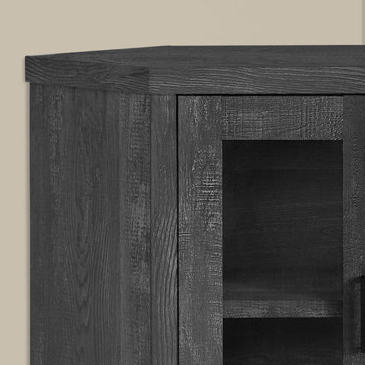 Monarch Specialties I 2716 | TV stand - 42" - Corner - Imitation wood - Black-Sonxplus St-Sauveur