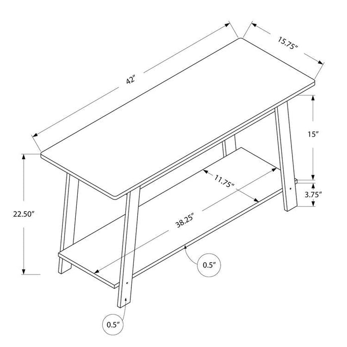 Monarch Specialties I 2735 | TV Stand - 42" - Espresso-Sonxplus St-Sauveur